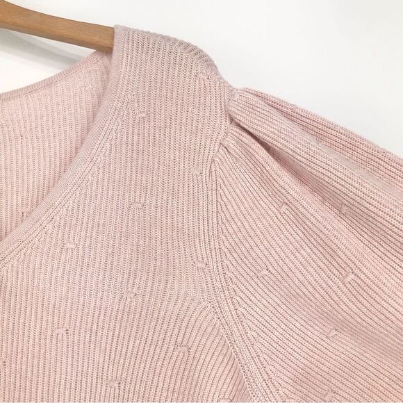 Maurices NEW Pastel Pink Puff Half Sleeve Sweater - Picture 7 of 14